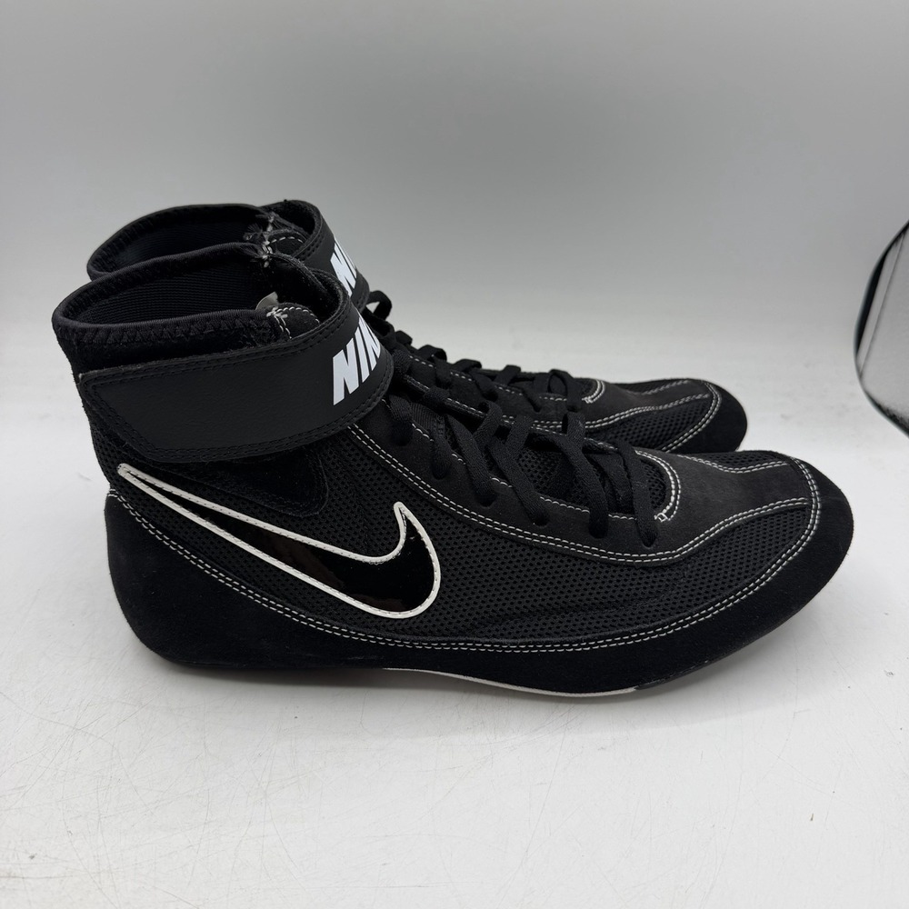Nike Air Speedsweep VII Wrestling Shoes Mens Sz 8.5 Black White 366683-001